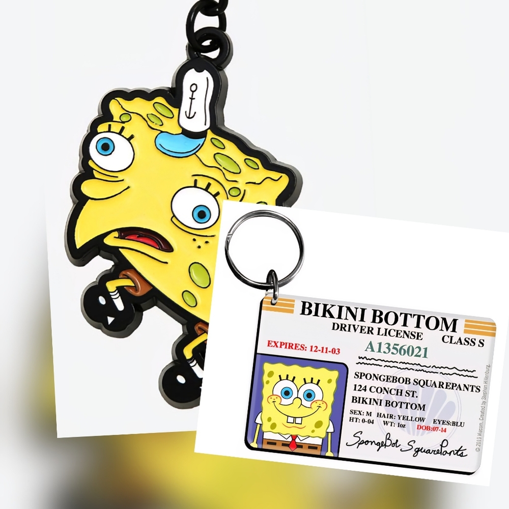 SpongeBob SquarePants Keychain Set